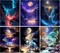 Diamond Art Kits for Adults - 6 Pack Landscape Diamond Painting Kits for Adults, 5D Round Full Drill Gem Art, Paint by Diamonds Pictures DIY Crafts Kits 12x16inch